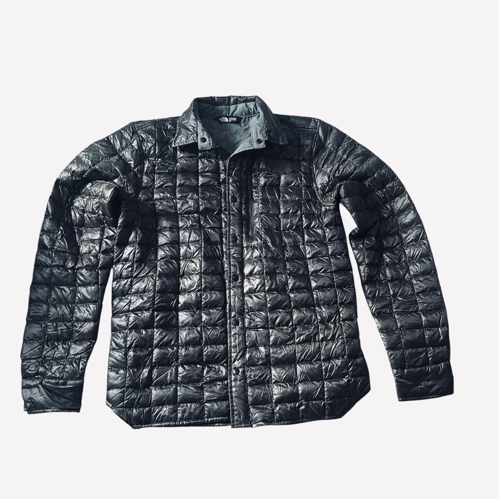 The North Face Dark Gray ThermoBall Puffer Jacket Mens Small NWOT - Picture 5 of 13